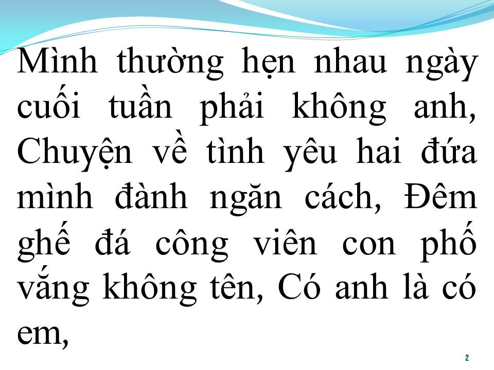 Lời bài hát CHUYỆN HAI ĐỨA MÌNH