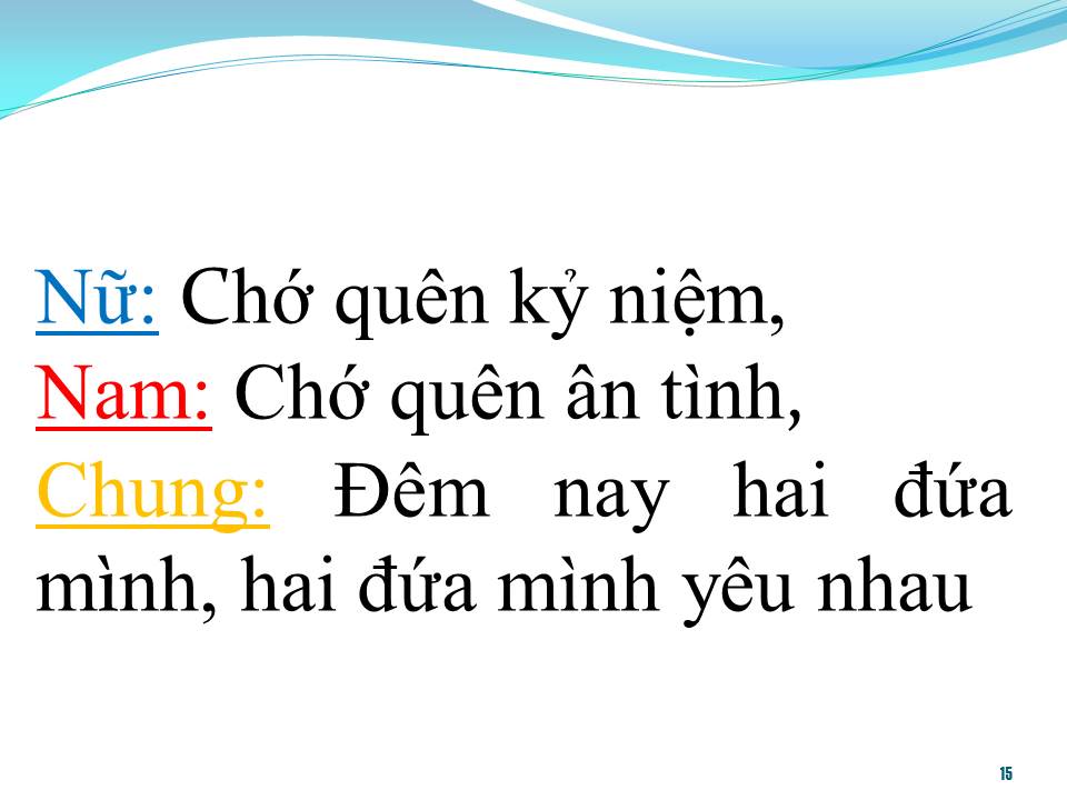 Lời bài hát HAI ĐỨA MÌNH YÊU NHAU (SONG CA)