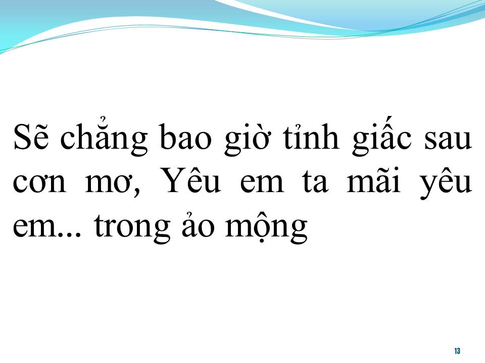 Lời bài hát YÊU TRONG ẢO MỘNG