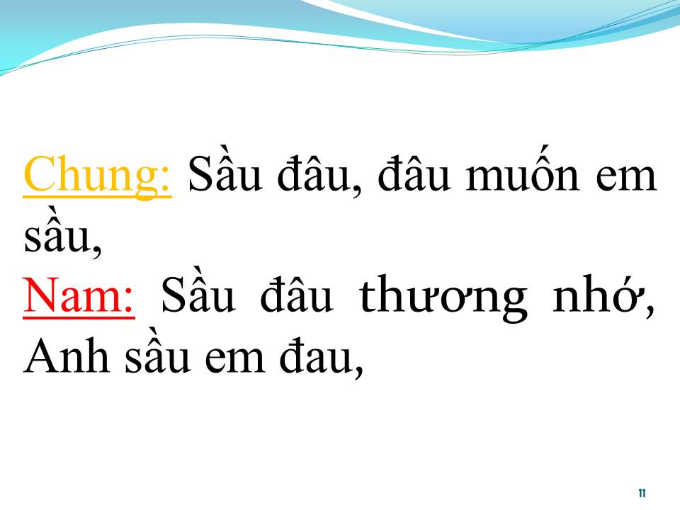 Lời bài hát BÔNG SẦU ĐÂU (SONG CA)