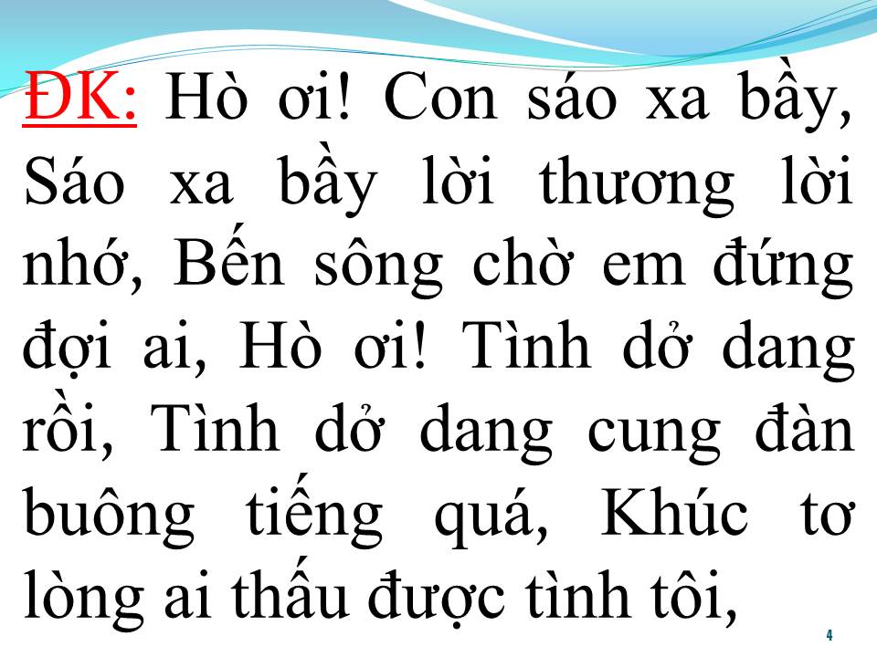 Lời bài hát CHUYẾN ĐÒ LỠ