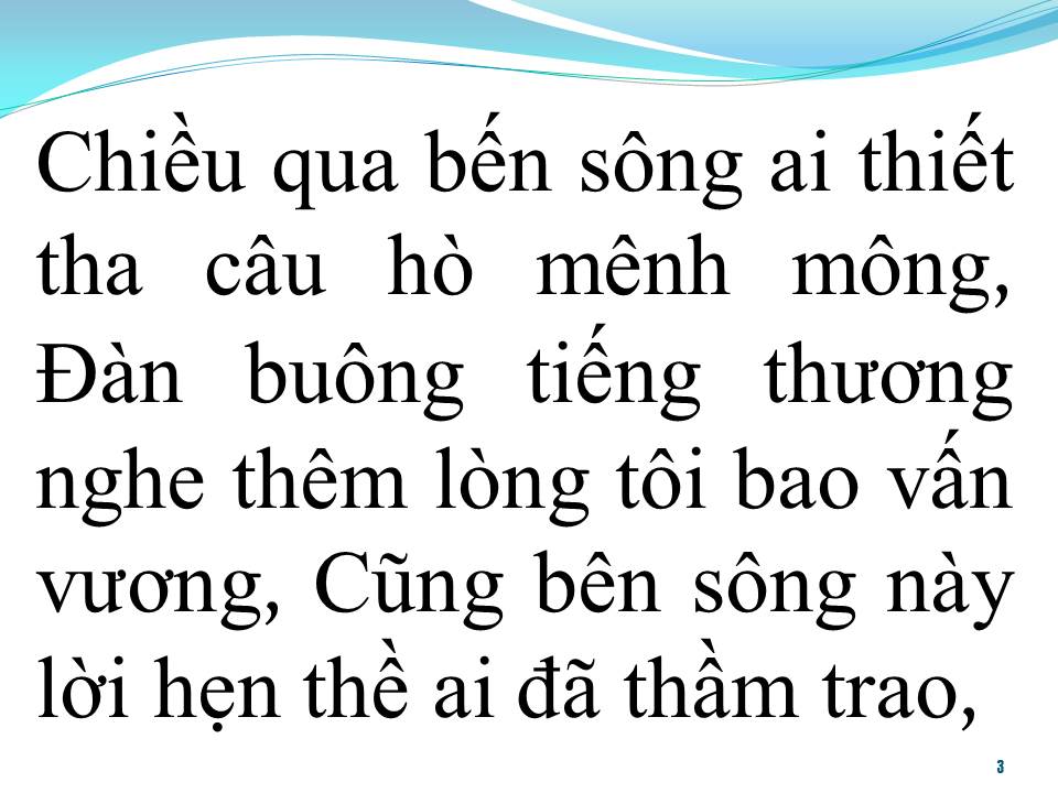 Lời bài hát ĐIỆU BUỒN TRÊN SÔNG