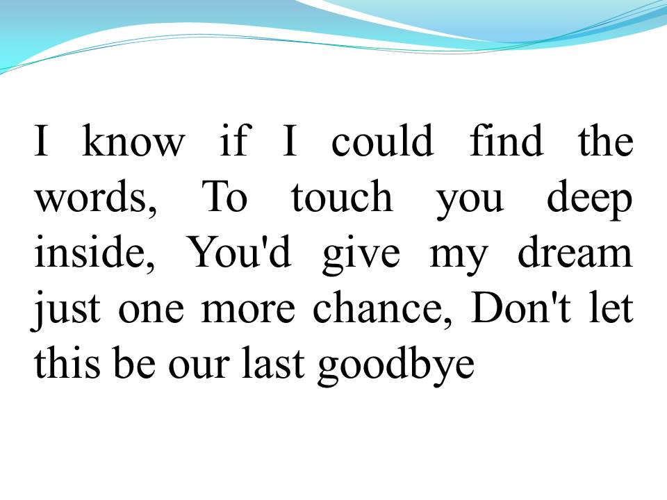Lời bài hát ONLY LOVE