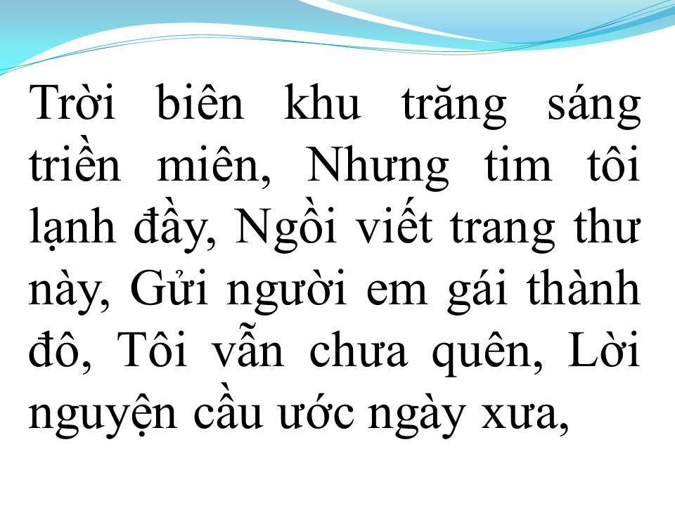 Lời bài hát THƯ VỀ EM GÁI THÀNH ĐÔ
