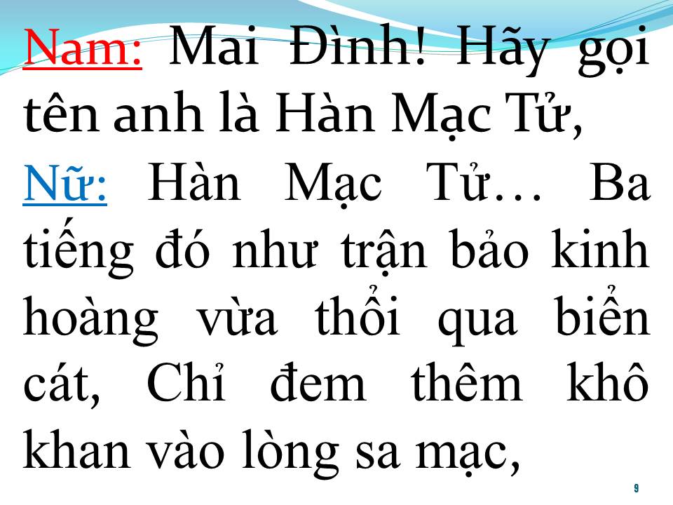 Lời bài hát HÀN MẠC TỬ (TRÍCH ĐOẠN TÂN CỔ)