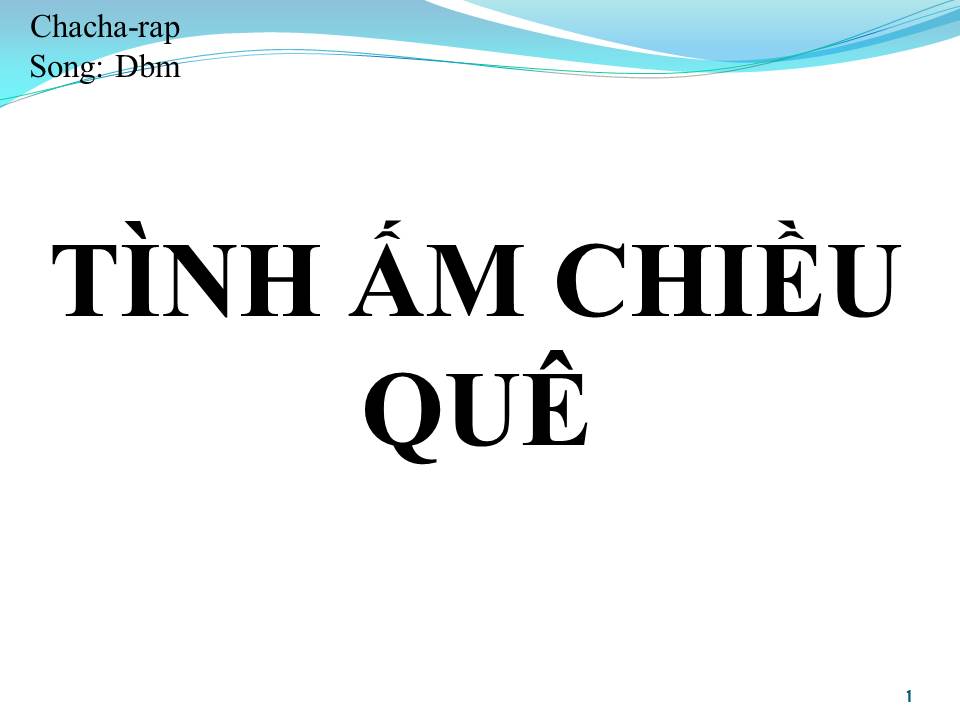 Lời bài hát TÌNH ẤM CHIỀU QUÊ (SONG CA)