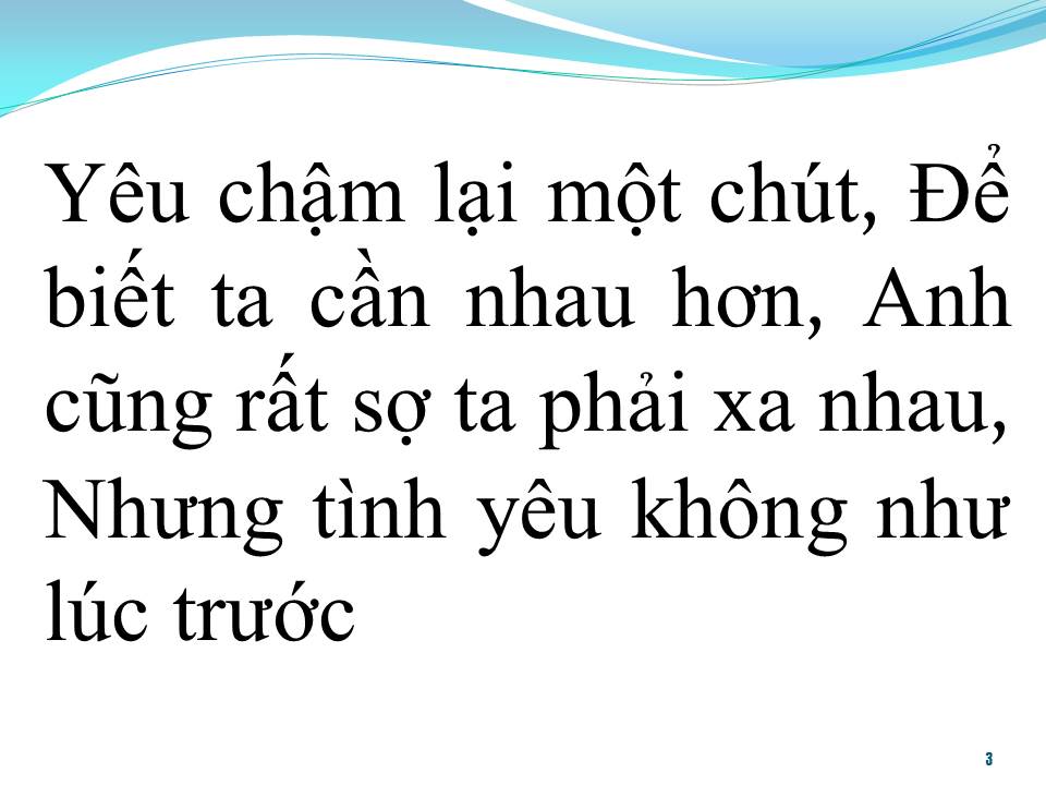 Lời bài hát ĐỪNG NHƯ THÓI QUEN