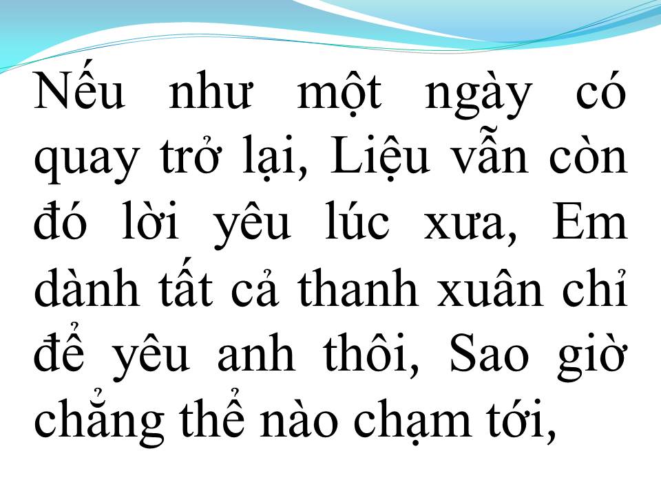 Lời bài hát ĐỪNG NHƯ THÓI QUEN