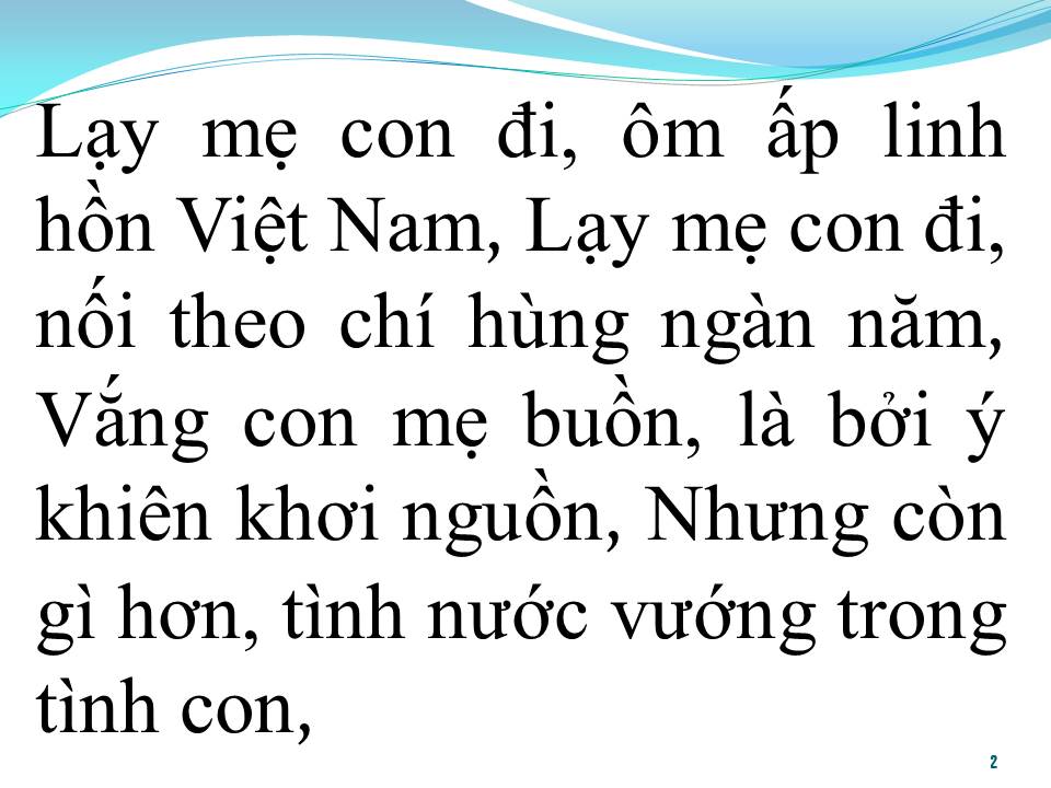 Lời bài hát LẠY MẸ CON ĐI