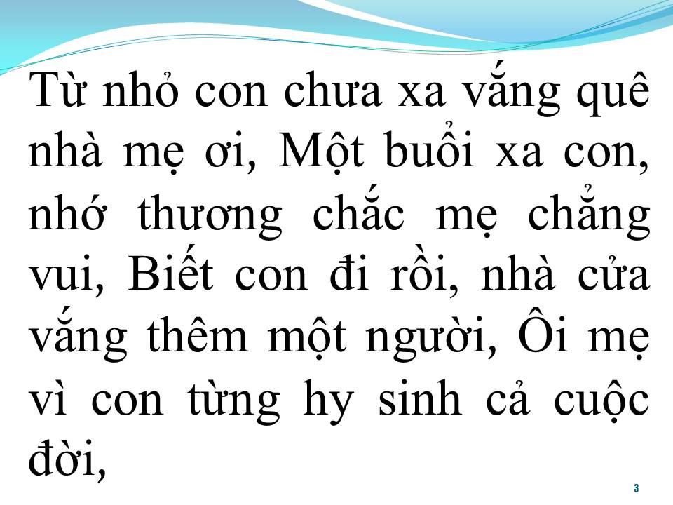 Lời bài hát LẠY MẸ CON ĐI