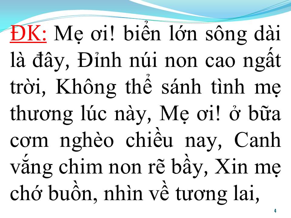 Lời bài hát LẠY MẸ CON ĐI