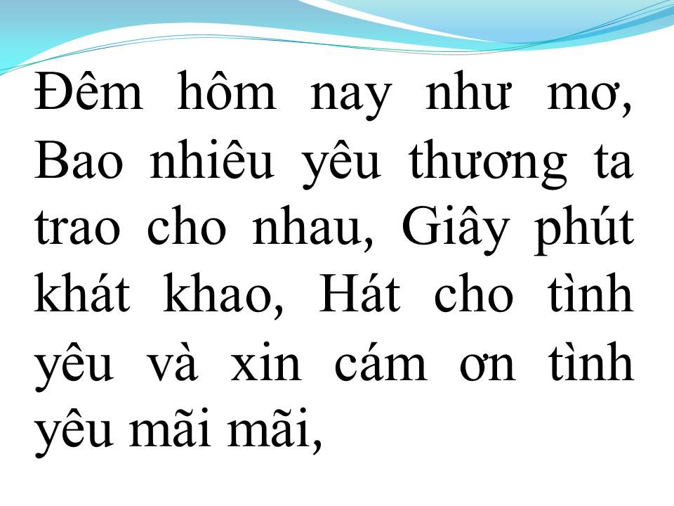 Lời bài hát CÁM ƠN TÌNH YÊU