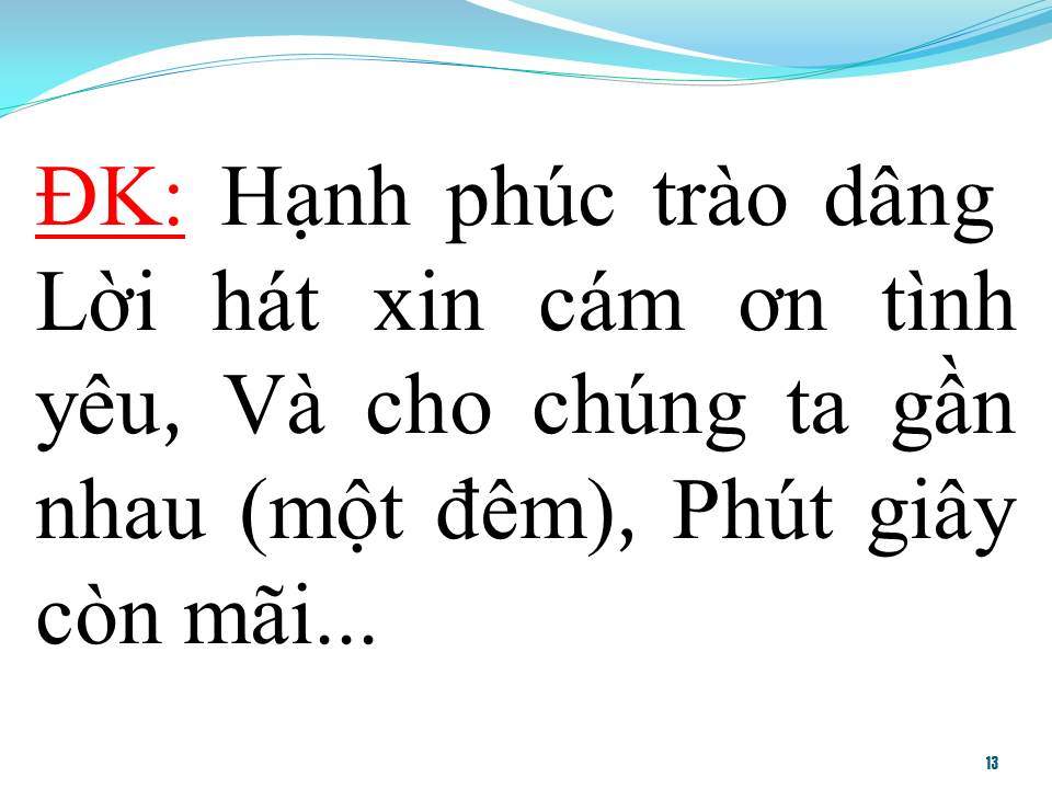 Lời bài hát CÁM ƠN TÌNH YÊU