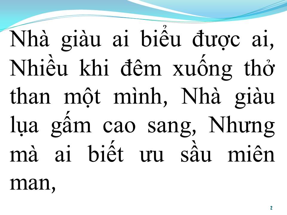Lời bài hát CHUYỆN GIÀU NGHÈO
