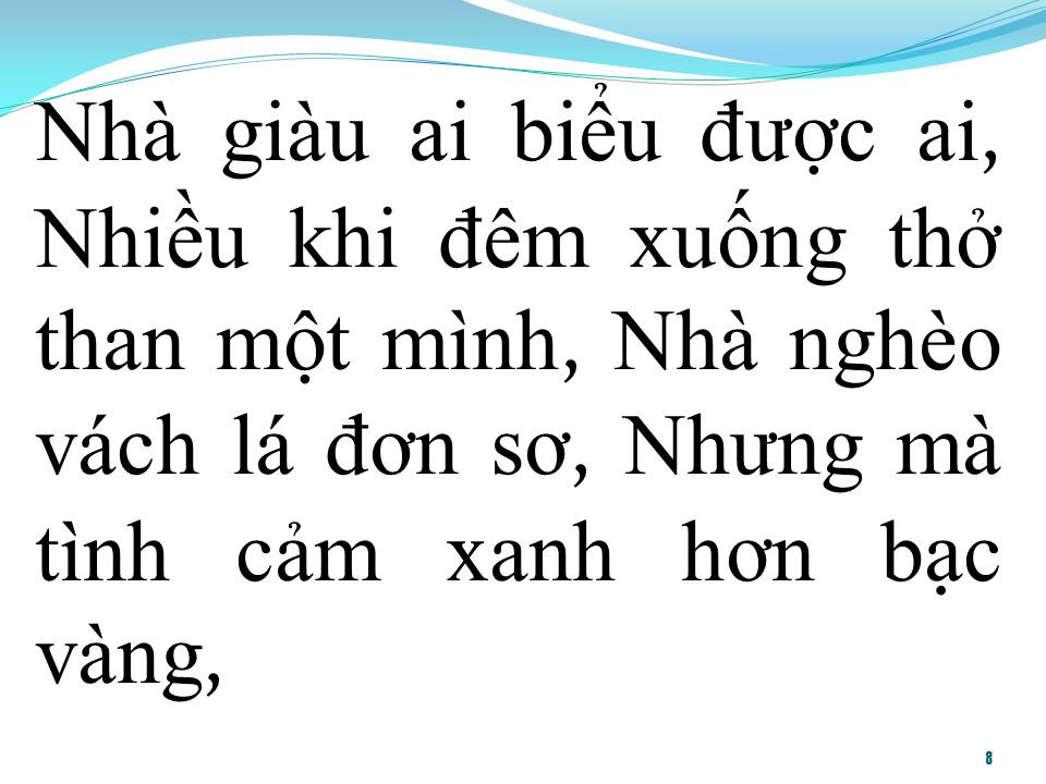 Lời bài hát CHUYỆN GIÀU NGHÈO