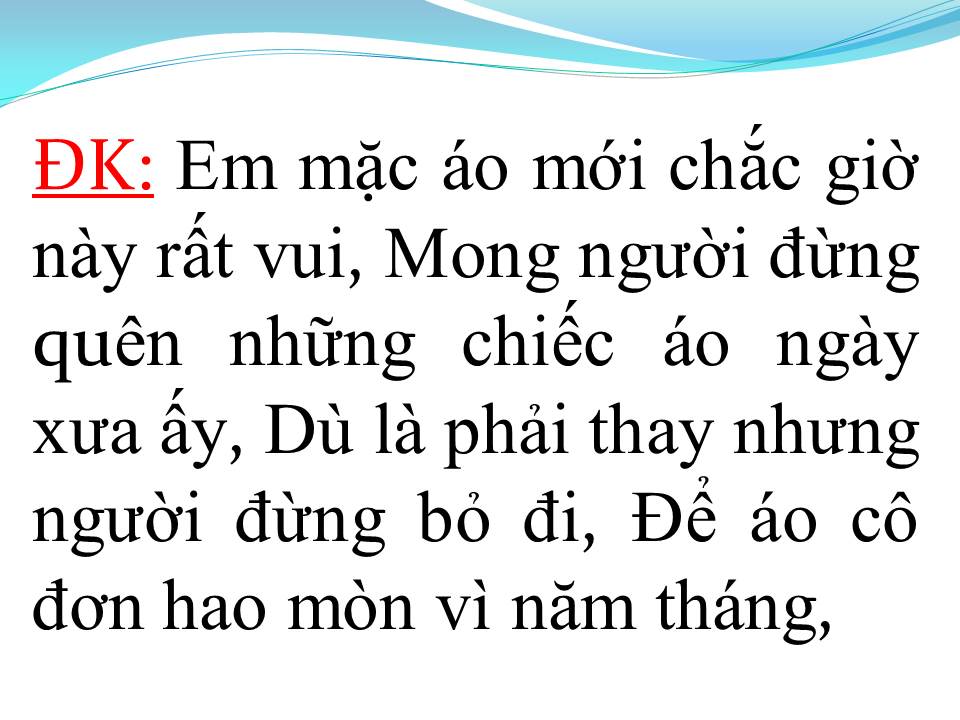 Lời bài hát CHIẾC ÁO CÔ ĐƠN