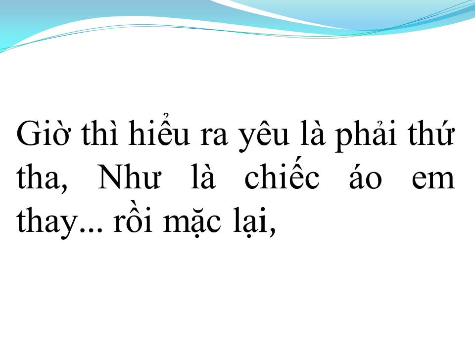 Lời bài hát CHIẾC ÁO CÔ ĐƠN