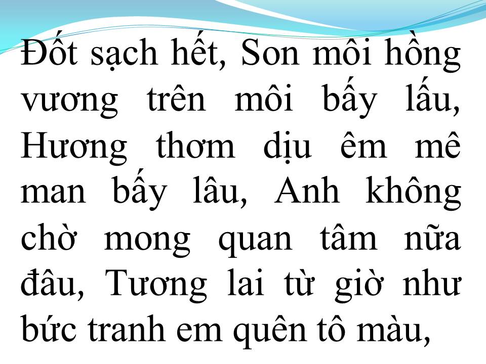 Lời bài hát CHẠY NGAY ĐI