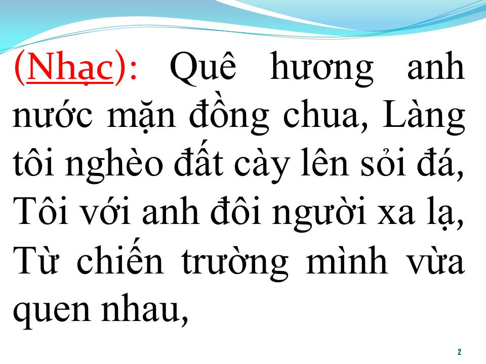 Lời bài hát TÌNH ĐỒNG CHÍ (TÂN CỔ)
