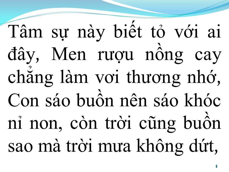 Lời bài hát ĐIỆU BUỒN PHƯƠNG NAM (TÂN CỔ)