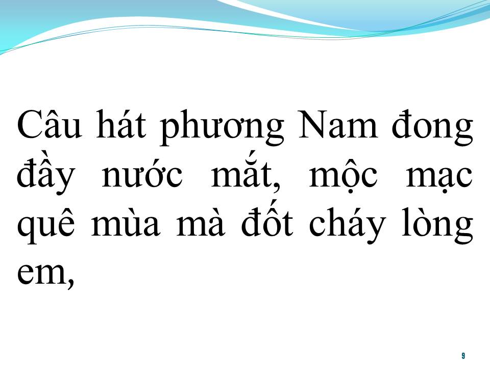 Lời bài hát ĐIỆU BUỒN PHƯƠNG NAM (TÂN CỔ)