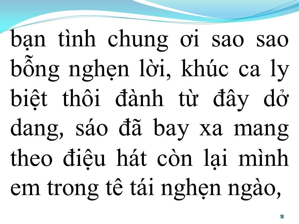 Lời bài hát ĐIỆU BUỒN PHƯƠNG NAM (TÂN CỔ)