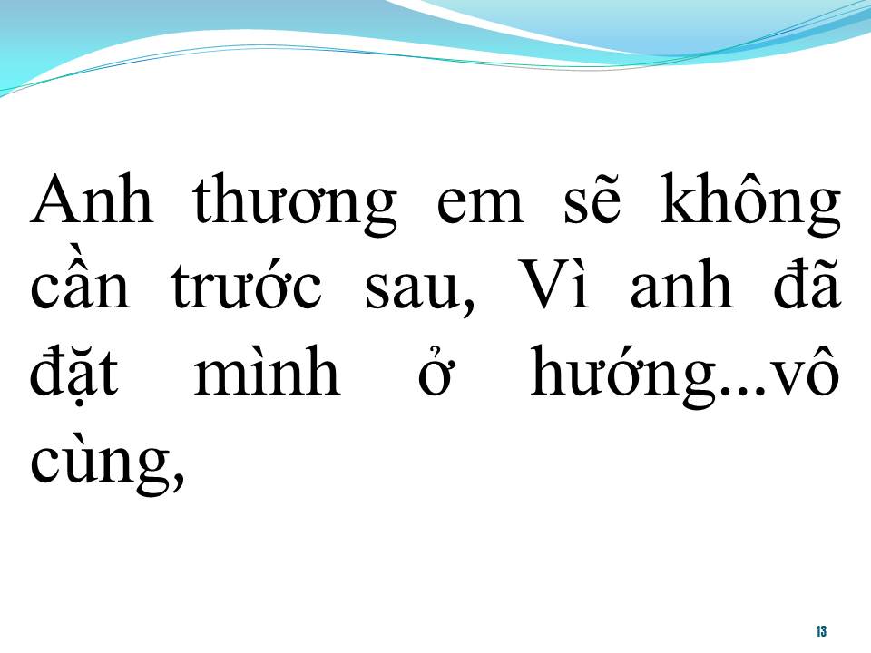 Lời bài hát VÌ ANH THƯƠNG EM (VÔ CÙNG)