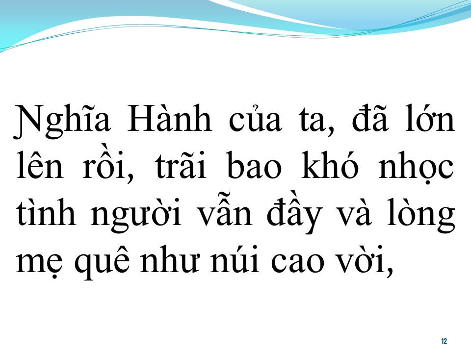 Lời bài hát TÌNH QUÊ NGHĨA HÀNH