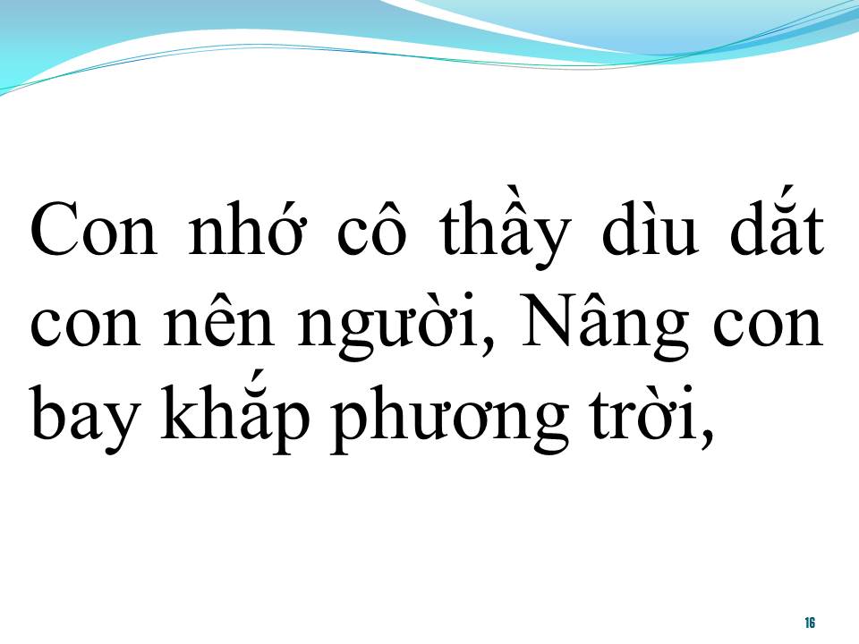 Lời bài hát NHỚ ƠN THẦY CÔ