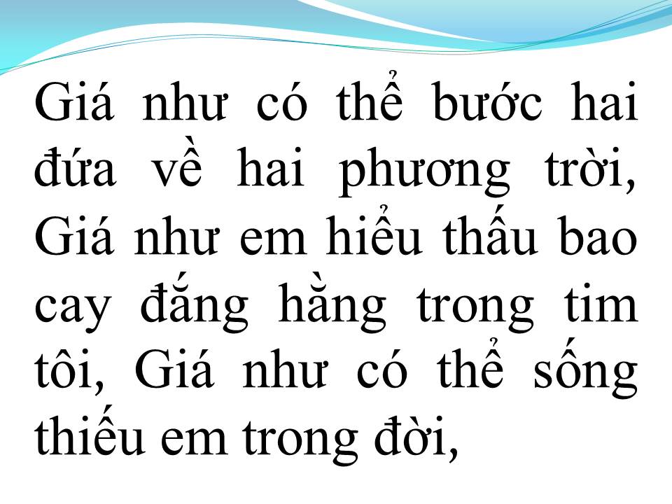 Lời bài hát GIÁ NHƯ