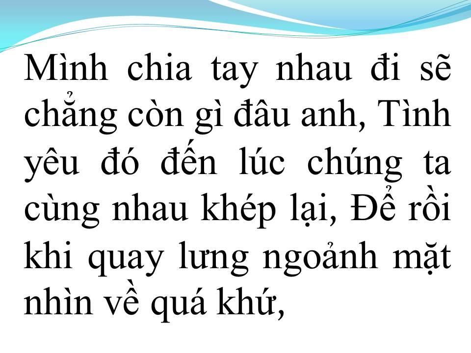 Lời bài hát DUYÊN MÌNH LỠ