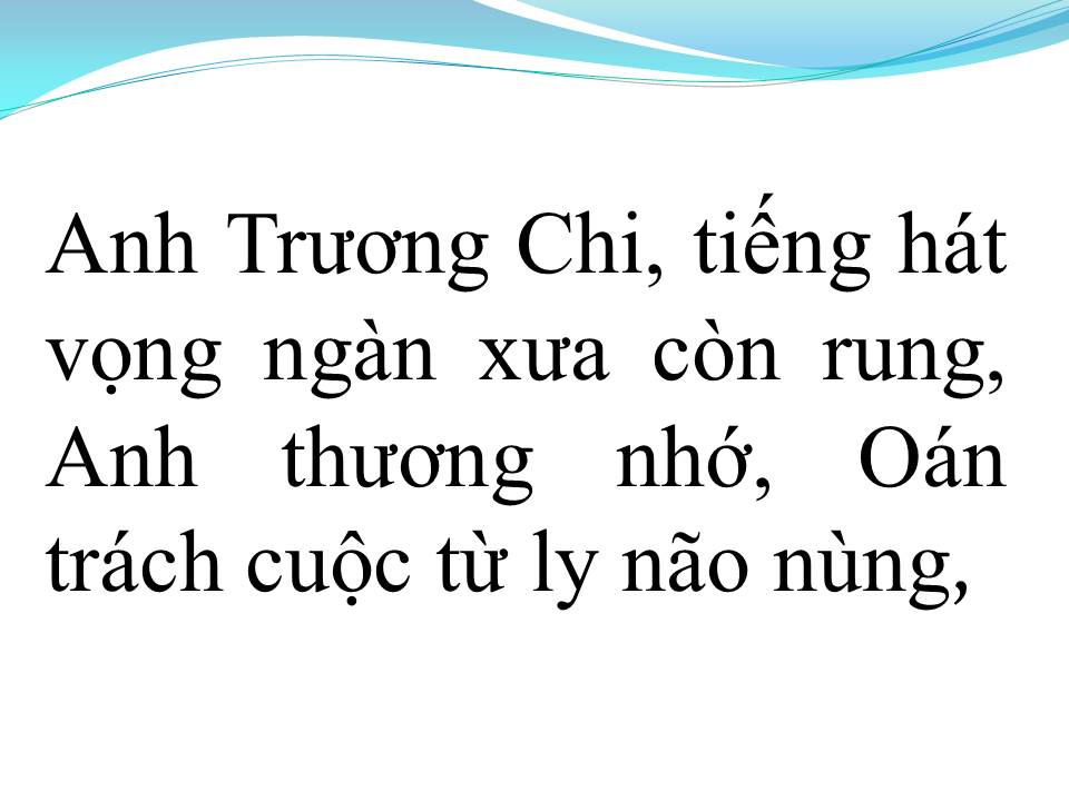 Lời bài hát TRƯƠNG CHI