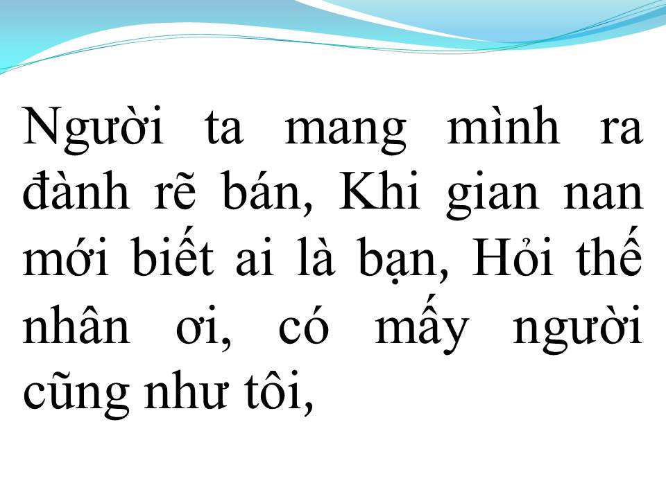 Lời bài hát ĐỜI LÀ THẾ THÔI