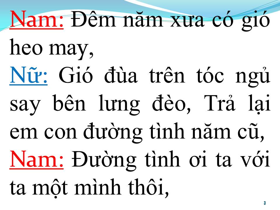 Lời bài hát TRANG THƯ XANH (SONG CA)