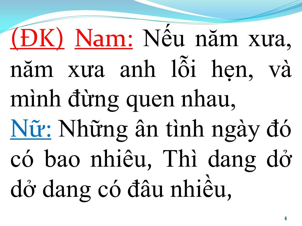 Lời bài hát TRANG THƯ XANH (SONG CA)