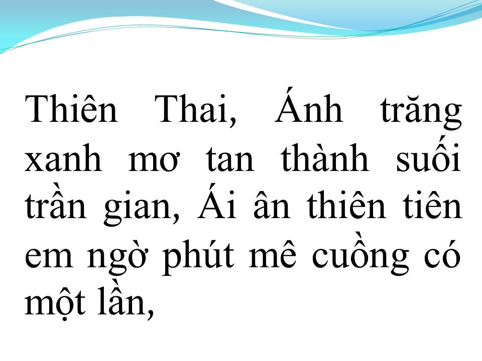 Lời bài hát THIÊN THAI