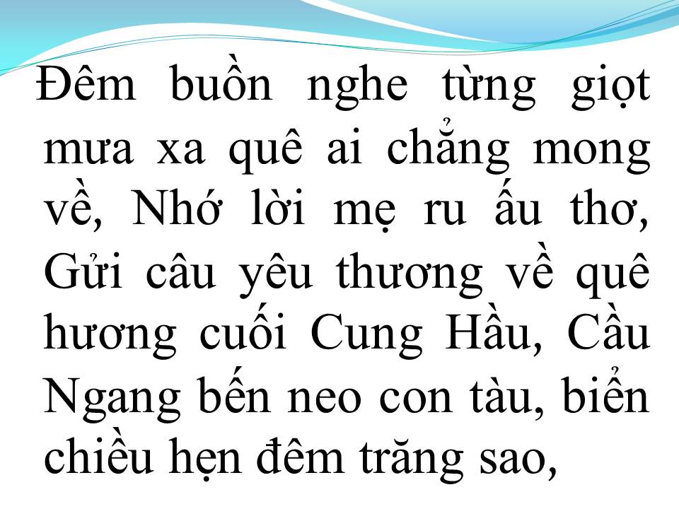 Lời bài hát THƯƠNG VỀ TRÀ VINH