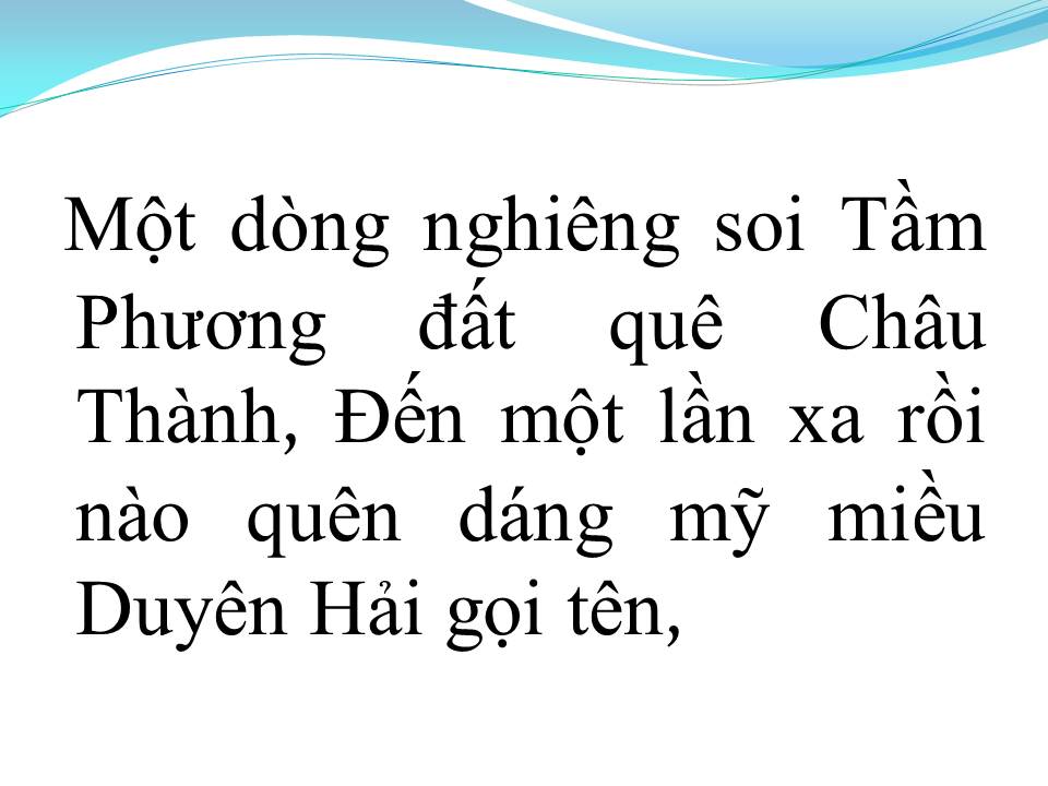Lời bài hát THƯƠNG VỀ TRÀ VINH