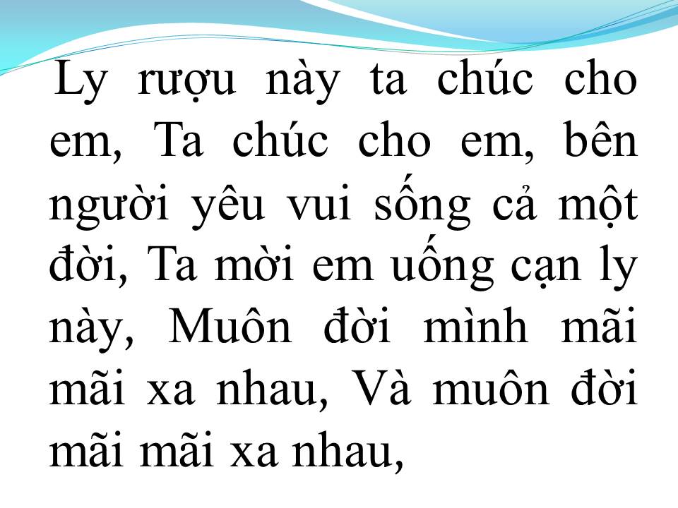 Lời bài hát LY RƯỢU ĐẮNG CAY