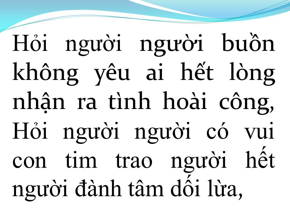 Lời bài hát AI LỠ YÊU AI