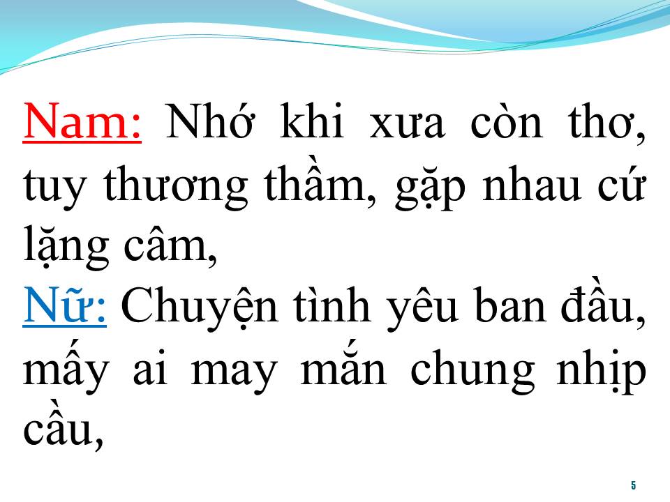 Lời bài hát GẶP NHAU LÀM NGƠ (SONG CA)