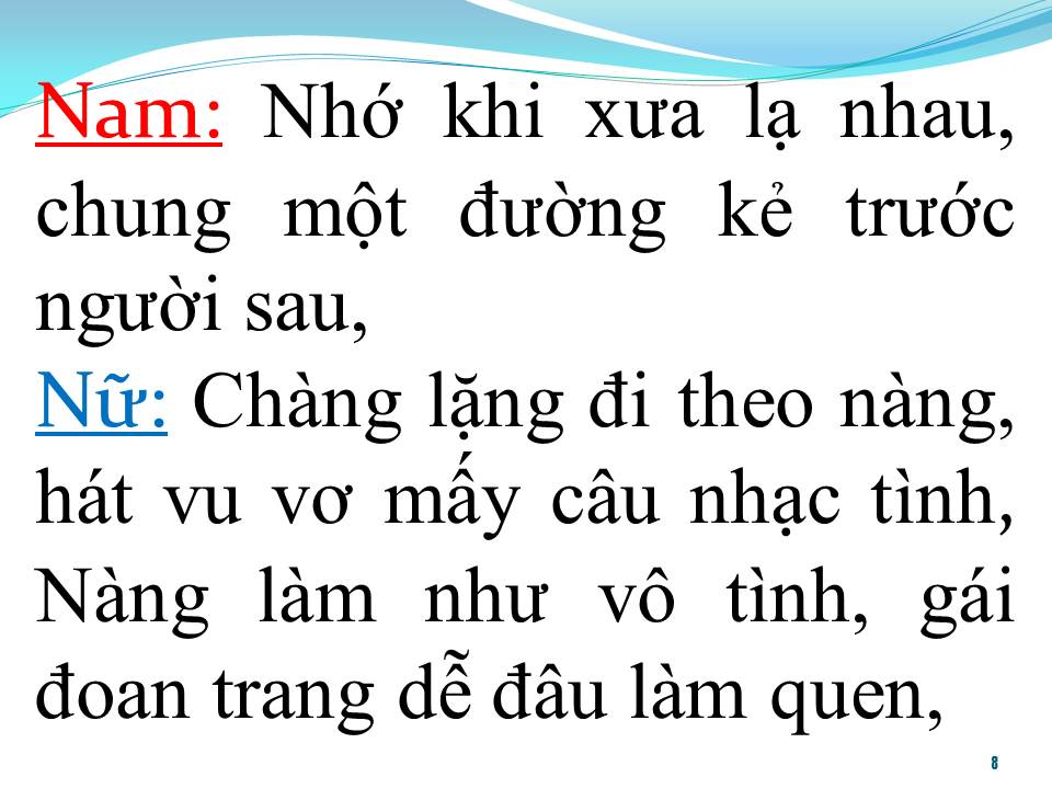 Lời bài hát GẶP NHAU LÀM NGƠ (SONG CA)