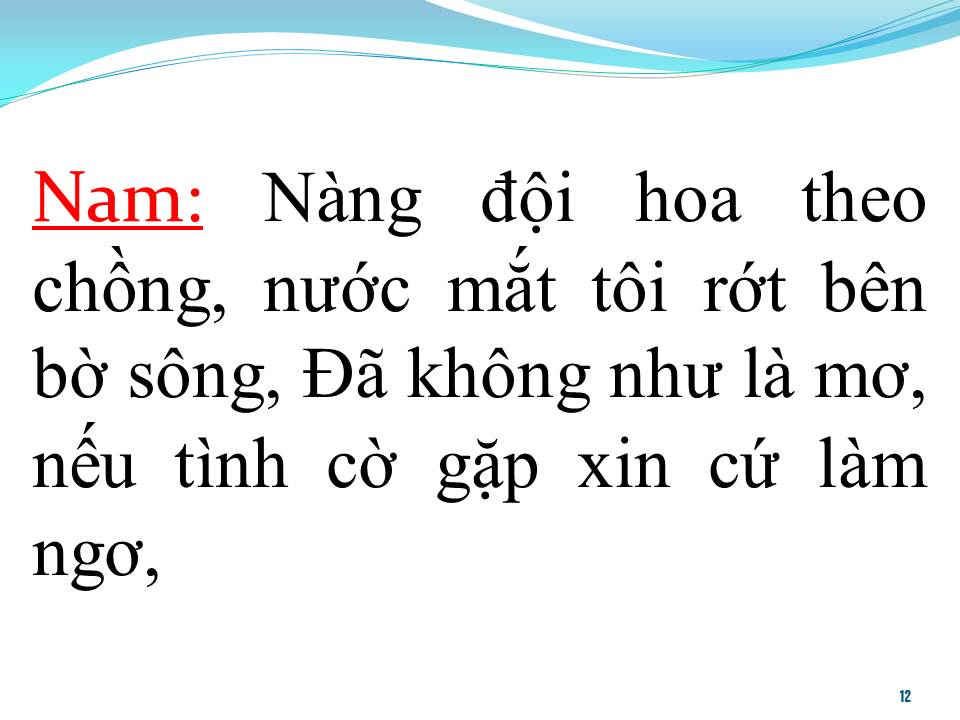 Lời bài hát GẶP NHAU LÀM NGƠ (SONG CA)