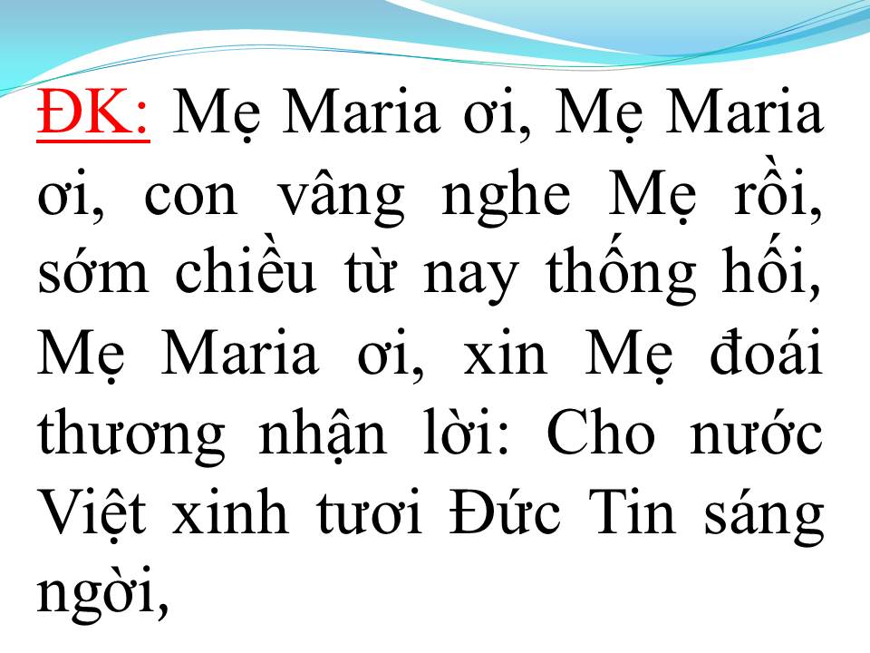 Lời bài hát NĂM XƯA TRÊN CAY SỒI (LỜI MẸ NHẮN NHỦ)