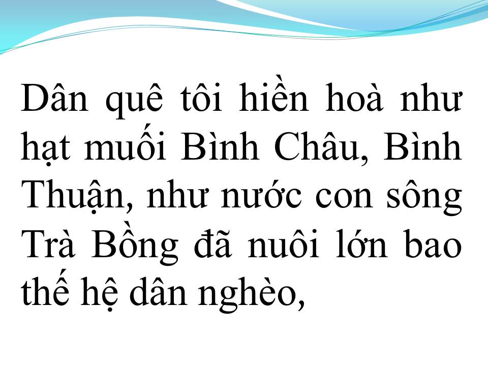 Lời bài hát BÌNH SƠN QUÊ MẸ