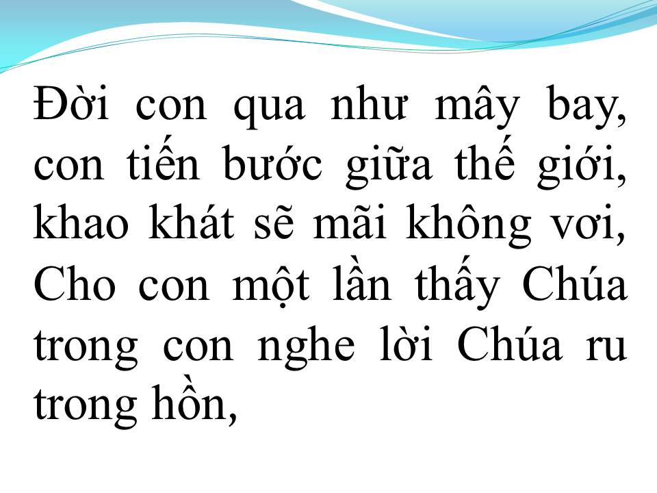 Lời bài hát LỜI THIÊNG