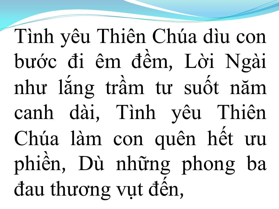 Lời bài hát LỜI THIÊNG