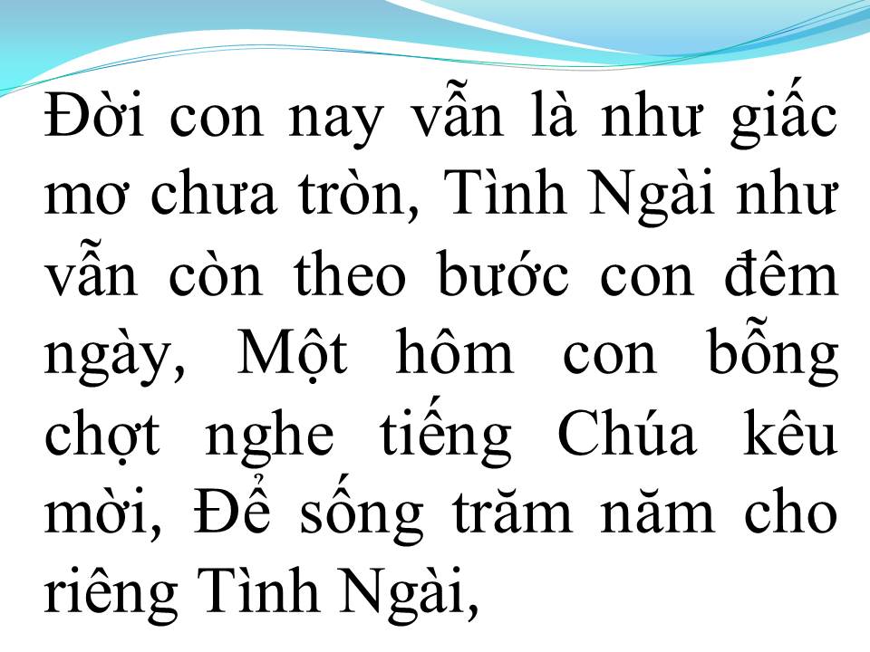 Lời bài hát LỜI THIÊNG