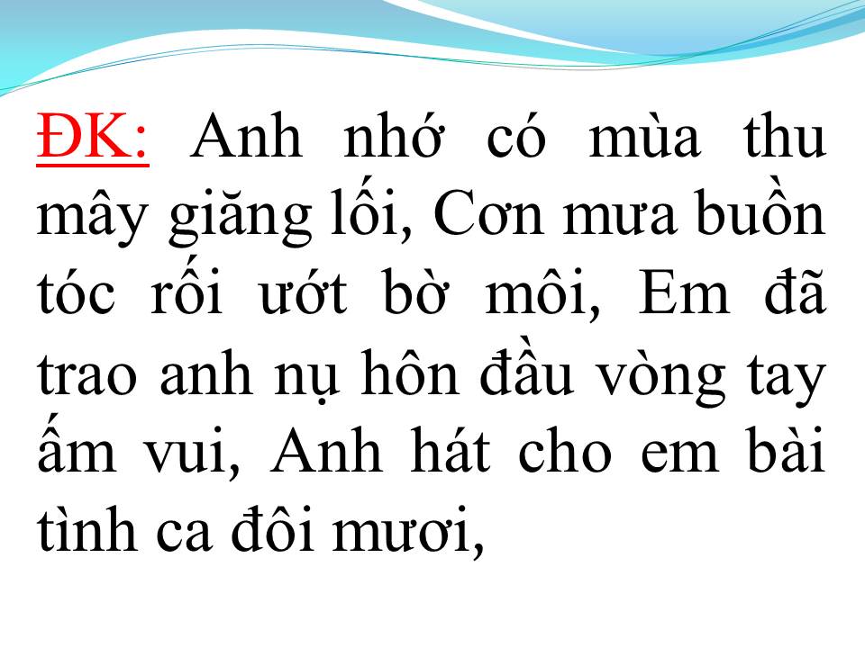 Lời bài hát NỖI ĐAU MUỘN MÀNG