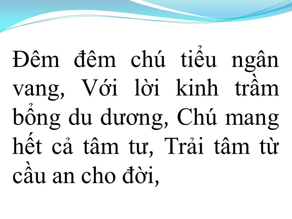 Lời bài hát CHÚ TIỂU NGÂY THƠ